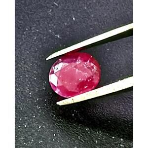 100% Natural Certified Corundum Ruby Oval Non Treated 1.16ct